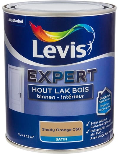 Levis - Expert Hout Lak Binnen Satin Mix - Shady Orange C60 - Mengverf - 1 L