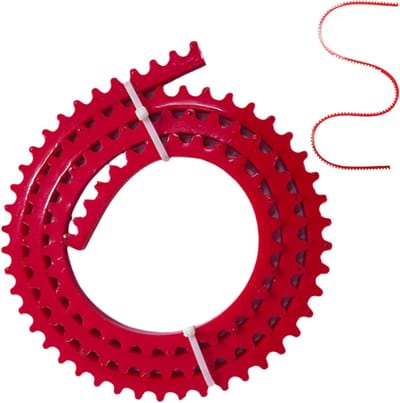 Profilering Strip - Contour Meter - Houtbewerking Vormen - Tandwiel Aangedreven - 198 cm - Rood