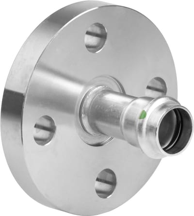 Viega Sanpress Inox flensovergang, DN 32, d 35mm, n 4 roestvrij staal model 2359, 593339