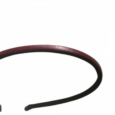 Haarband- Leer- Rood- Diadeem- Dun- Smal-4.5 mm - Charme Bijoux