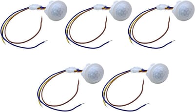 5 Stuks PIR Bewegingssensor voor LED Verlichting - 220V Bewegingsmelder met Infrarood Sensor