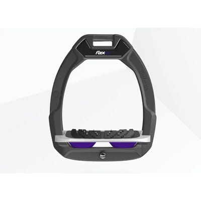 Veiligheid stijgbeugels Ingelend Ultra Grip Antraciet/Grijs/Paarse Flex-On Safe-On