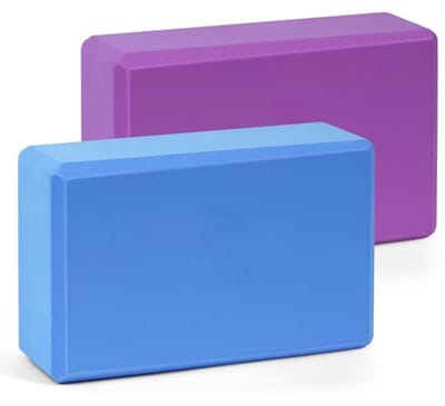 Yogablok set van 2 - hoogdichte EVA-schuim - licht en antislip - ideaal voor yoga en meditatie - SnelShoppen