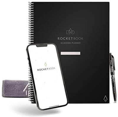Herbruikbare Smart Planner - Digitaal Notitieboek - Academisch Plannen - Cloud Compatibel - A4 Formaat - Zwart