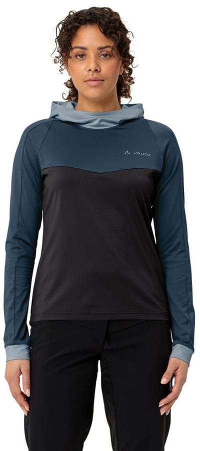 Vaude Bike Qimsa Ii T-shirt Met Lange Mouwen Blauw 44 Vrouw