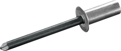 GOEBEL® - 1000 x Gesloten blindklinknagels (Ø x L) 3,2 x 7,5 mm - Alu Aluminium AlMG 5,0 / Staal verzinkt - Verzonken kop - CUP - 2171132750 - ISO15974 - Popnagel