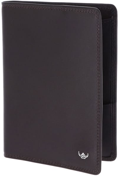 Golden Head Leren identiteitskaarthoesje Polo RFID Protect Reisepassetui 4455 Dunkelbraun donkerbruin