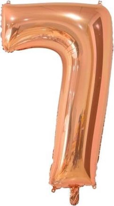 Wefiesta Cijferballon 7 Folie 66 Cm Roségoud
