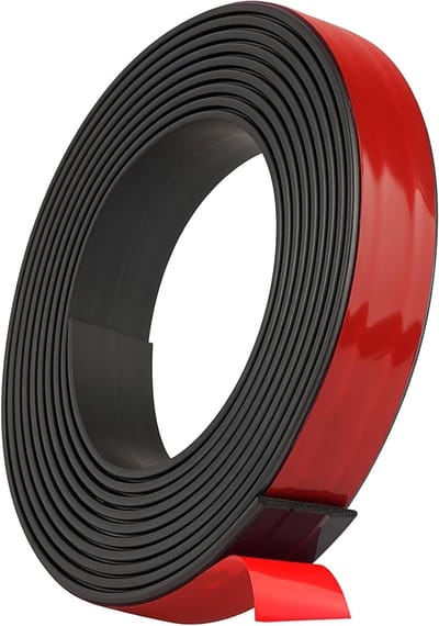 Sterke Magnetische Plakband 2 m - Zelfklevende Magnetische Strips voor Organisatie en Presentaties, 1.5 cm x 1.5 mm, Ideaal voor Creatieve Projecten en Handige Toepassingen