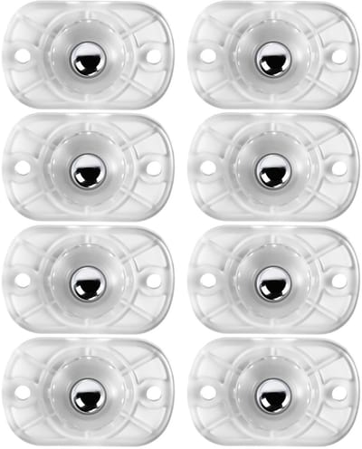 8 Stuks Zelfklevende Ballenwielen voor Keukenapparaten - 360° Draaibare Mini Rollen voor Opslag, Afvalbakken en DIY Projecten