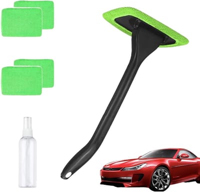 Voorruit Reiniger - Auto Detailborstel - Helder Zicht - 180 Graden Draaibaar - 24 cm Pakket - Groen