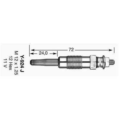 Gloeibougie D-Power 1 NGK 7906
