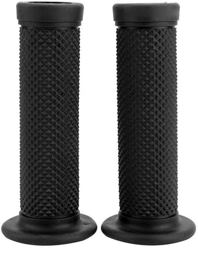Dailygoods- Handgrepen 22 mm - Universele Vintage Motorfiets - Stuur Handgrepen - Ster Decoratie - Premium Kwaliteit - Comfortabel Handgevoel - Motorhandgrepen