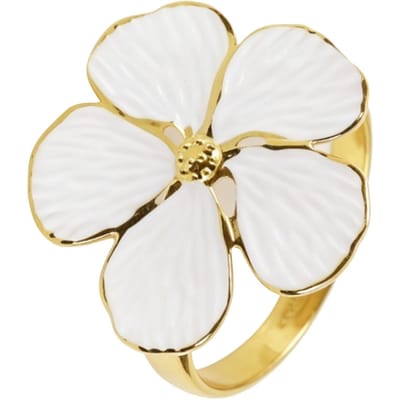 10 pièces Anneaux de Serviette Fleurs Boucles de Serviette Florales Porte-Décoration de Table de Fête pour Mariage Banquet Dîner Usage Quotidien 5 blanc