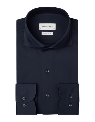 Profuomo X-cutaway Sf Lange Mouw Overhemden Donkerblauw Ppxh30021