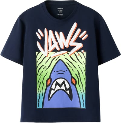 NAME IT - NKMMATEO JAWS SS NREG TOP SKY - Jongens - T-shirts