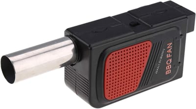 Elektrische Barbecueventilator, Blazer Ventilator Balg Vuurstarter Barbecue, Haardbalg, Kleine Elektrische Blazer Mini Zak Elektrisch (Zwart)