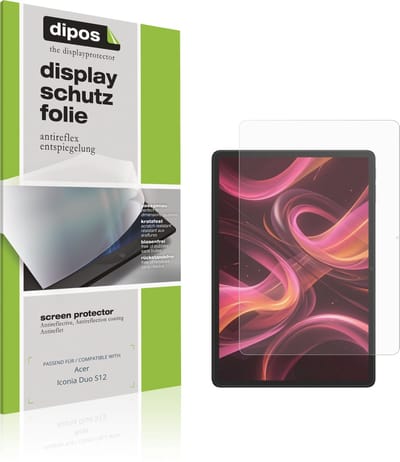 dipos – 2x Matte Beschermfolie geschikt voor Acer Iconia Duo S12 | Krasbestendige & antireflecterende Screenprotector Ultra-Thin