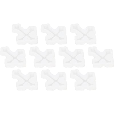 10 STUKS Kruis Hanger Vorm Siliconen Retro DIY Kruisbeeld Gietvorm voor Taartdecoratie Sieraden white