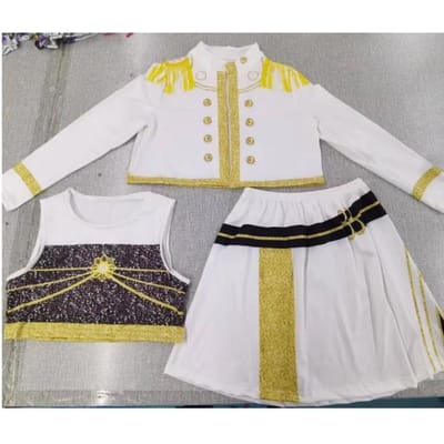 Filles Enfants Mira Rumi Zoey Costume Cosplay Tenue de Scène Déguisement Uniforme Tenue Imprimée Jeu de Rôle 5ftu^ 5ftu^ 130cm violet
