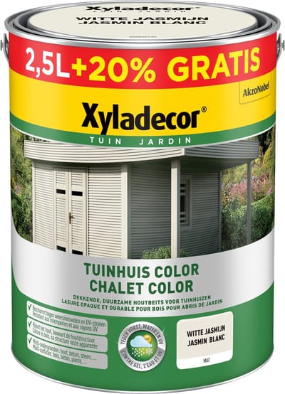 Xyladecor - Tuinhuis Color - Witte Jasmijn - 3 L