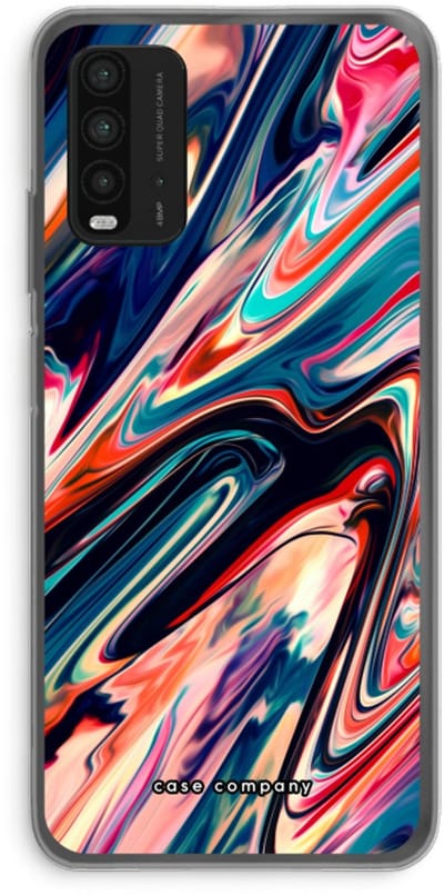 Case Company® - Hoesje geschikt voor Xiaomi Redmi 9T hoesje - Quantum Being - Soft Cover Telefoonhoesje - Bescherming aan alle Kanten en Schermrand