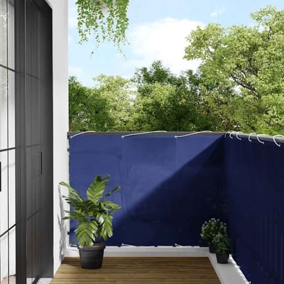 vidaXL - Balkonscherm - 120x800 - cm - 100% - oxford - polyester - blauw