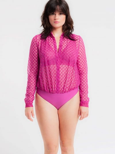 Louisa Bracq Paco Blouse Body 48591 Very Pink - maat 42