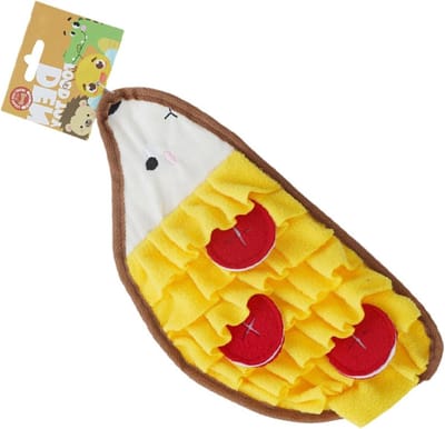 Honden Snuffelmat - Interactief Hondenspeelgoed - Mentale Stimulatie - Gecontroleerd Eten - 36x17x1cm - Geel