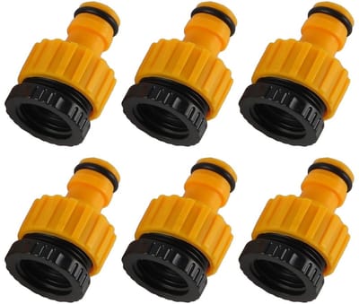 Dailygoody - Tuinslang Kraanadapter - Snelkoppelingen 1/2 inch - 6 Stuks - Waterleiding - 3/4 inch - Gemakkelijk te installeren - Voor tuingebruik - U..