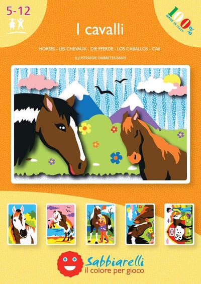 Sabbiarelli - Paarden Kleuralbum - 5+ - Zonder Zand