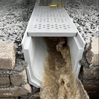 Tuingoot Systeem - Regenwater Afvoer - Waterbeheer Buiten - Belastbaar tot 1 Ton - 100 x 20 x 15 cm