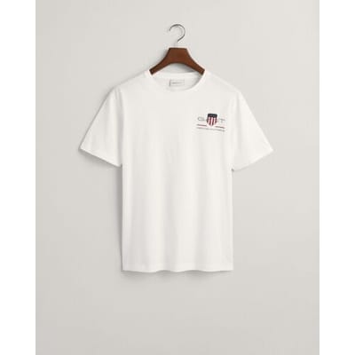 Gant T-Shirt Archive Shield Embroidery Wit / male