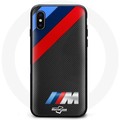 Telefoonhoesje - BMW M - Iphone XS Max - Carbon - Zwart - Sportief Design zwart
