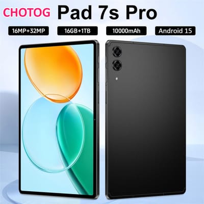 Chotog New Pad 7S Pro Tab Originele Tablet Android 10.1 Inch Tablet PC Globale Versie 10000mAh 22GB+2TB Tablets 4G 5G Dual Sim Wifi voor Kinderen Tablet