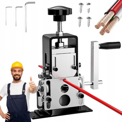 Kabelstripper - Bedraadstripper - Voor 1-20mm Kabels - Handmatig & Accuboormachine Aandrijving - Industrieel Metaal Ontwerp - Voor Installatiedraad & Recycling