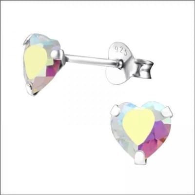 Aramat Jewels | Oorbellen | 925 Zilveren Zirkonia Oorbellen Luxe - Sprankelende Oorstekers | 4mm / Transparant | |6mm | Zilver | Kinderen, Volwassenen | Verkleurd niet