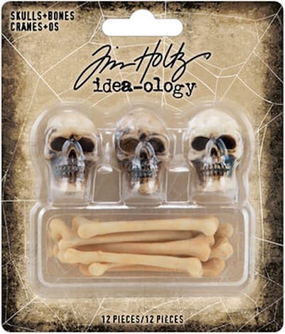 Idea-ology Tim Holtz - Halloween Skulls + Bones (TH94339)
