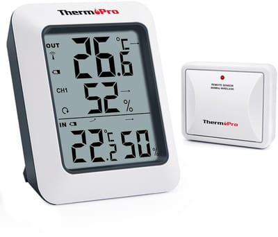 Draadloze Digitale Hygrometer en Thermometer met Groot Bereik