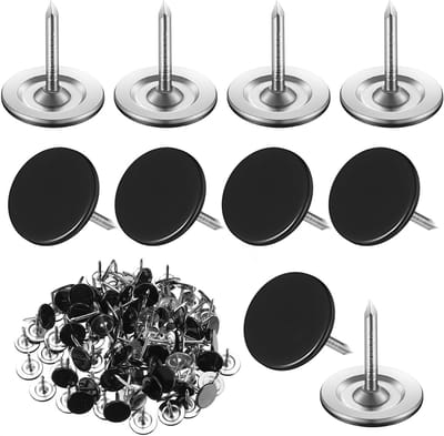 100 Stuks Decoratieve Spijkers voor Meubels, Plakspijkers met Platte Kop, Ideaal voor Sofa en Hoofdbord, 11 x 13 mm