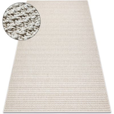 Kleden Rugsx Tapijt JERSEY 19236 beige - structureel, lus 60x100 cm