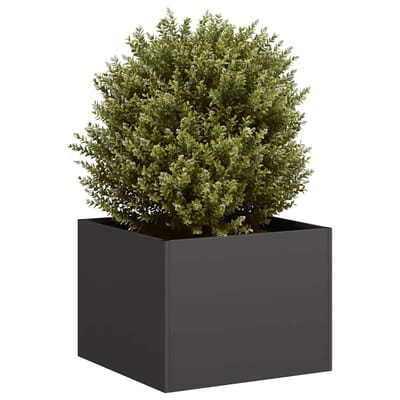 vidaXL - Plantenbak - 40x40x30 - cm - staal - zwart