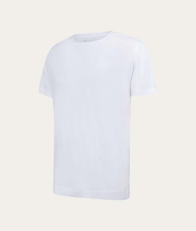 Undiemeister T-shirt Heren - Casual Fit - Ronde Hals - Mellowood Tencel - Chalk White (Wit) - Maat S