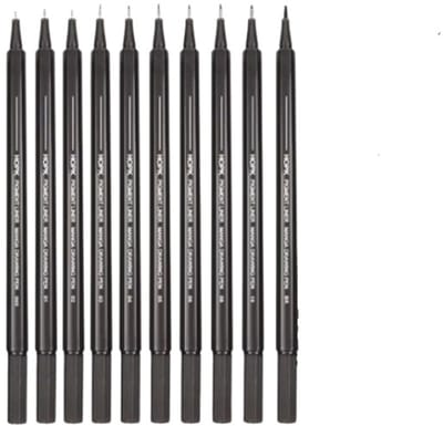 10Pcs/set Waterdichte Zwarte Micron Inktpennen – Fijne Lijnpennen voor Tekeningen & Anime Kunst – Ideaal voor Schetsen en Handgeschilderde Kunst