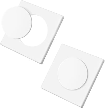 2x Blinde Wandplaat Wit 86x86mm - Afdekplaat voor Stopcontact of Schakelaar