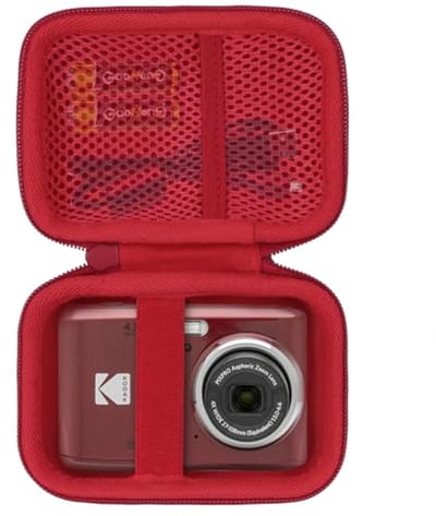 Opbergkoffer voor digitale camera, compatibel met 16MP modellen, Rood