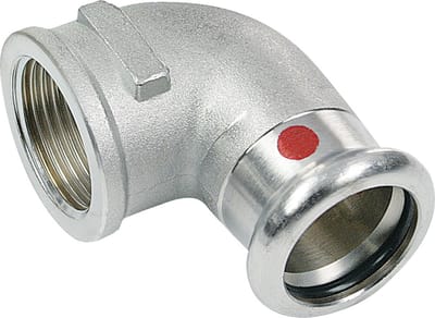 Bonfix Pressfitting staalverzinkt CV Kniekoppeling 90� 3/4 x 22 - lange binnendraad (RP) x press - (m-profiel)