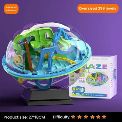 3D Puzzel Bal Doolhof Speelgoed Kinderen Uitdaging Hindernisspel Labyrint Bal 3D Doolhof Montessori Puzzel Balans Traine Uitverkoop Spel 299 level