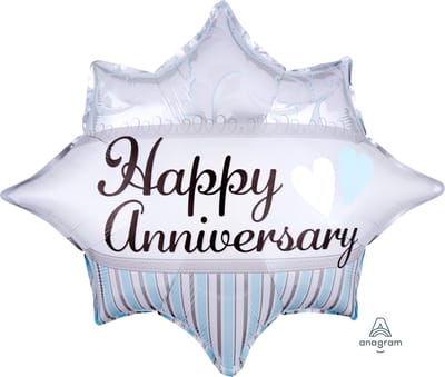 Elegante "Happy Anniversary" FolieBallon