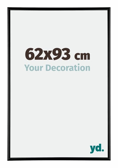 Your Decoration - Fotolijst 62x93 cm - Aluminium - Zwart Hoogglans - Kent